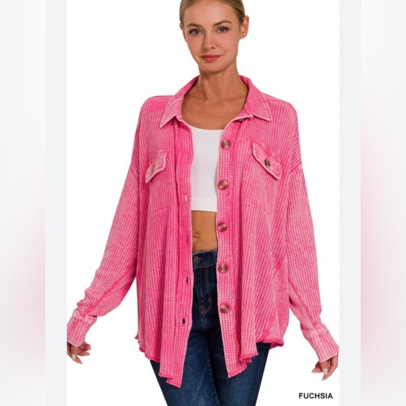 Zenana Outfitters Jackets & Blazers - Zenana Outfitters Pink Jacket